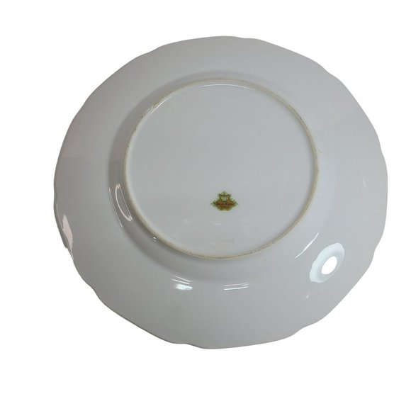 Rare Meito China Japan 10" Dinner Plate Floral Rim Center & Gold Scroll Pattern - Picture 2 of 13